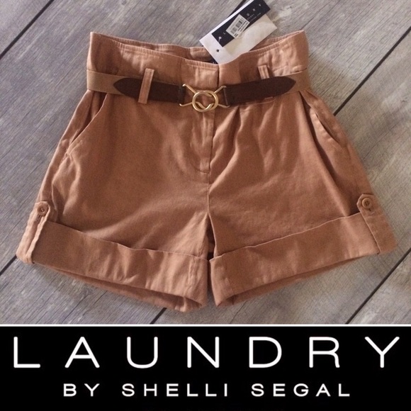 Laundry Paper Bag Waist Linen Short